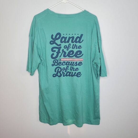 Royce Brand 2XL T Shirt America Land of the Free Because of the Brave - Picture 4 of 7